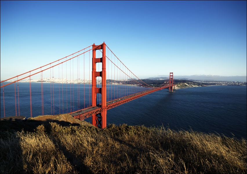 Image of Golden gate bridge, San Fransisco USA, Carol Highsmith - plakat Wymiar do wyboru: 40x30 cm