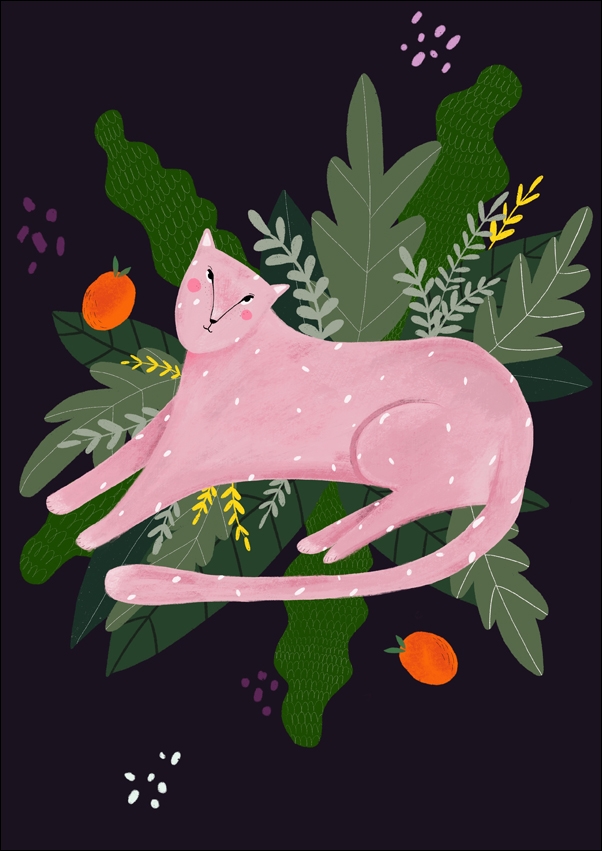 Image of różowa pantera - plakat Wymiar do wyboru: 29,7x42 cm