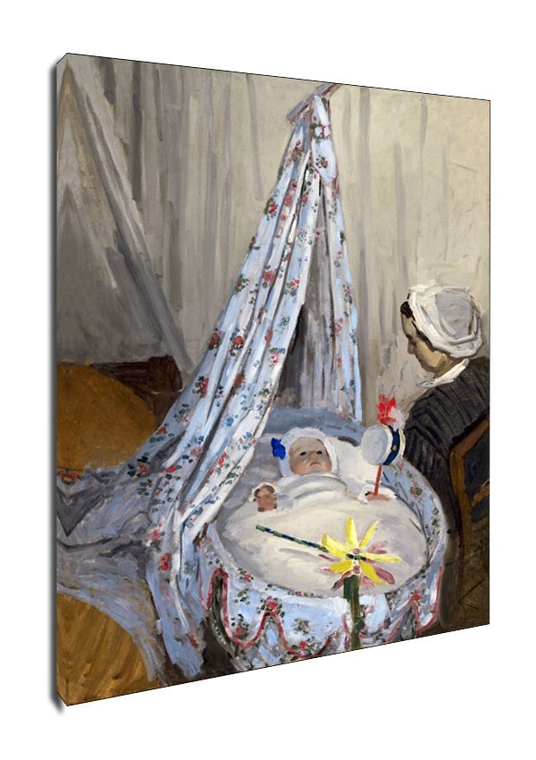 Image of The Cradle Camille with the Artist s Son Jean, Claude Monet - obraz na płótnie Wymiar do wyboru: 20x30 cm