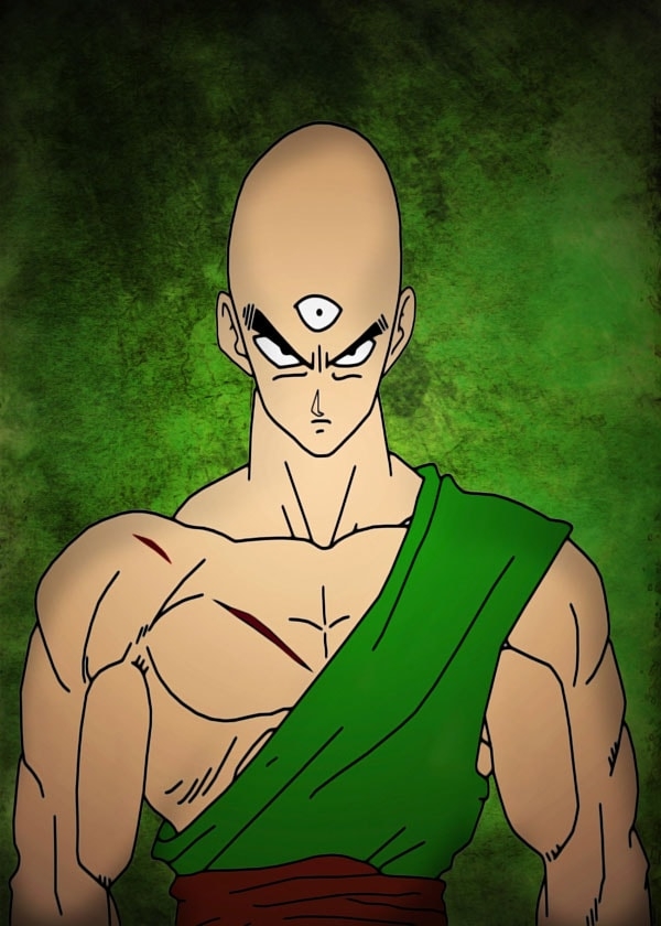 Image of Dragon Ball - Tien - plakat Wymiar do wyboru: 29,7x42 cm