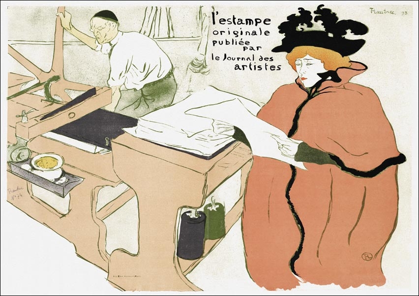 Image of Cover for "L'estampe originale", Henri De Toulouse-Lautrec - plakat Wymiar do wyboru: 100x70 cm