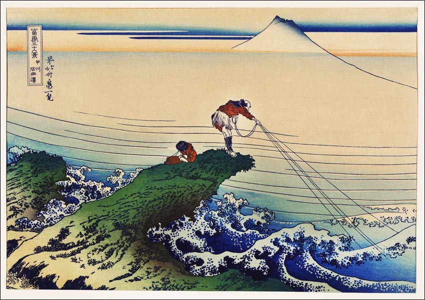 Image of Koshu Kajikazawa, Hokusai - plakat Wymiar do wyboru: 30x20 cm