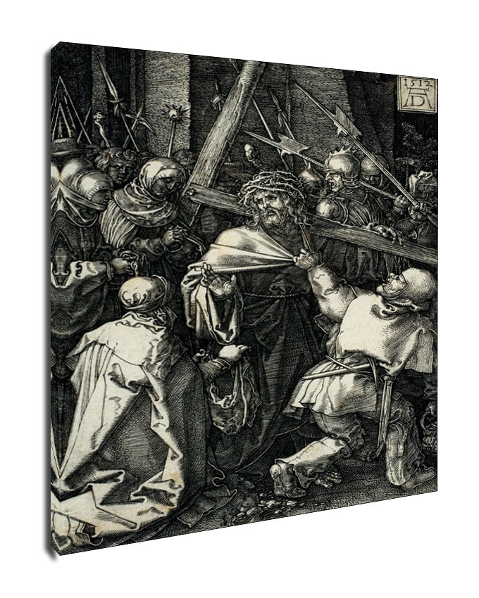 Image of Christ Carrying the Cross, from The Passion, Albrecht Durer - obraz na płótnie Wymiar do wyboru: 70x100 cm