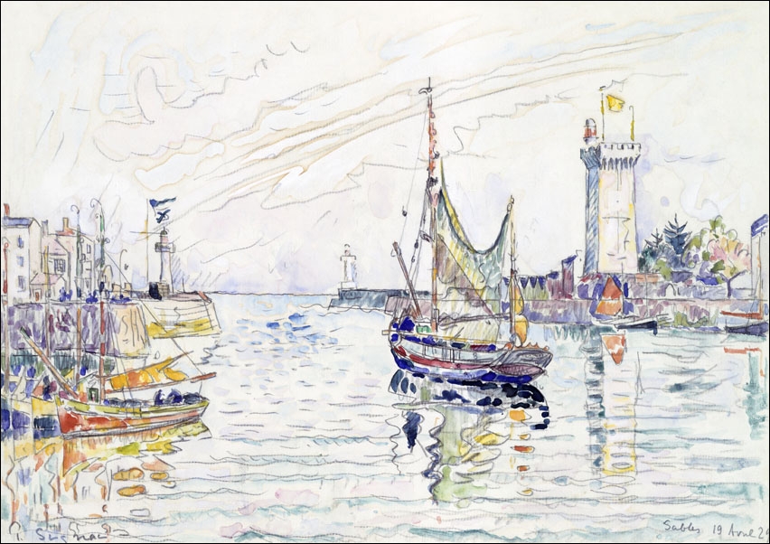 Image of View of Les Sables d'Olonne, Paul Signac - plakat Wymiar do wyboru: 42x29,7 cm