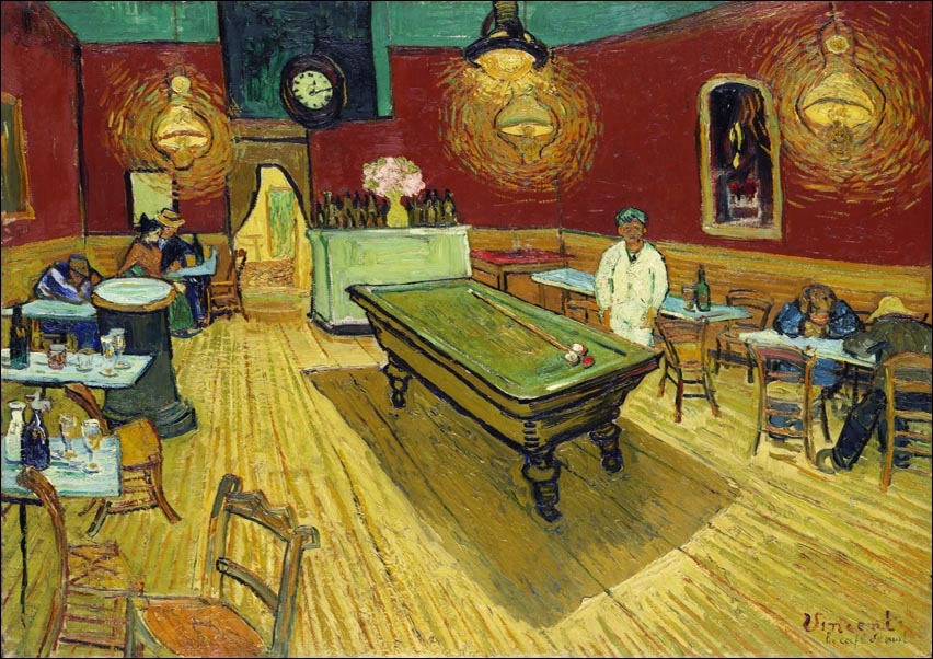 Image of Le café de nuit, Vincent Van Gogh - plakat Wymiar do wyboru: 70x50 cm