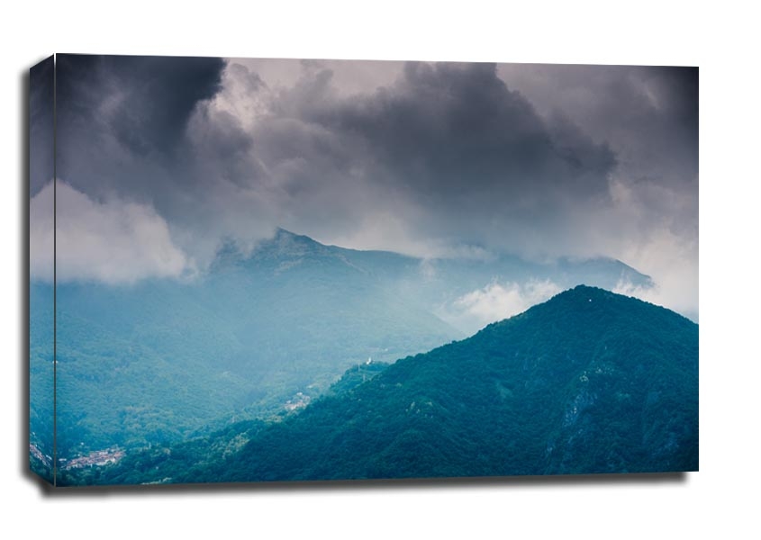 Image of Góry prowincji Como - obraz na płótnie Wymiar do wyboru: 100x70 cm