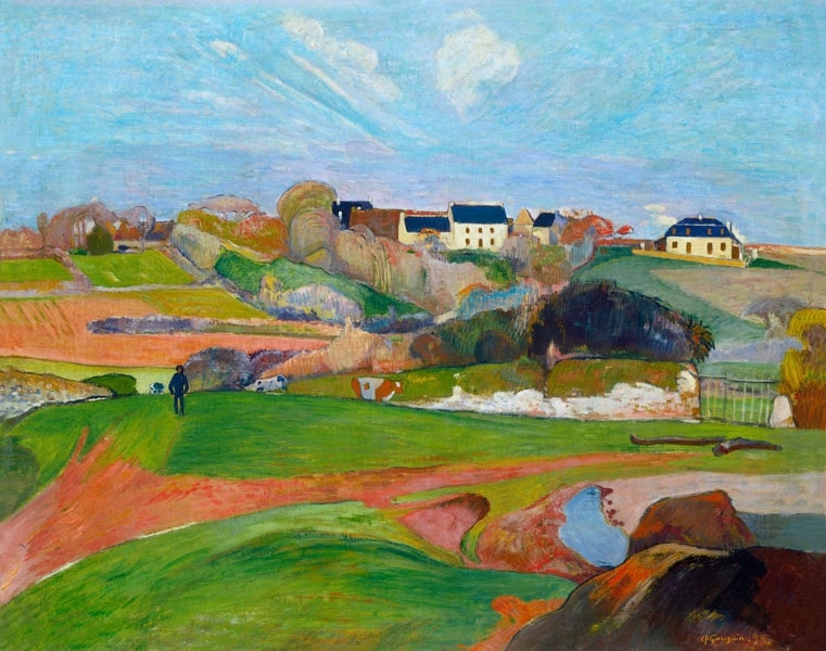 Image of Landscape at Le Pouldu, Paul Gauguin - plakat Wymiar do wyboru: 40x30 cm