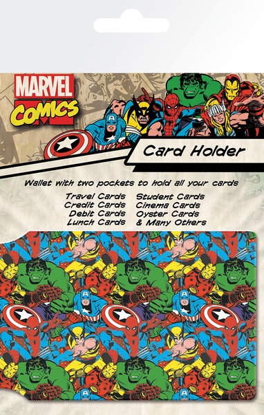 Image of Marvel Bohaterowie Retro - Okładki na Dokumenty i Karty