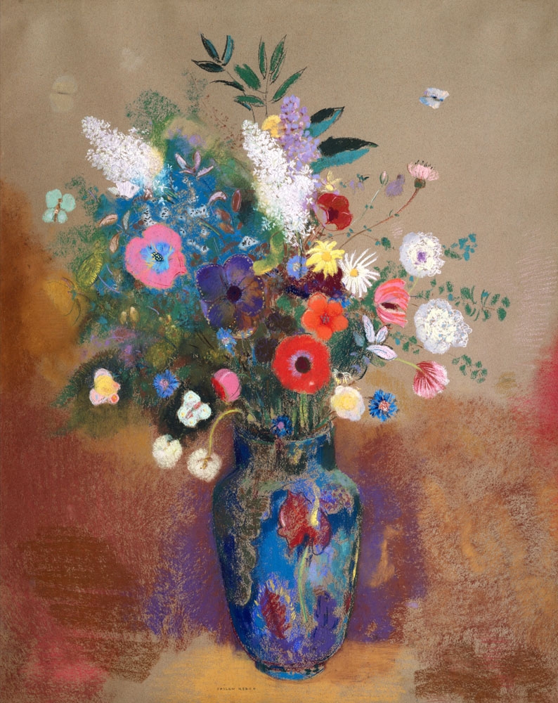 Image of Odilon Redon Bouquet of Flowers (1900—1905) - plakat Wymiar do wyboru: 30x40 cm