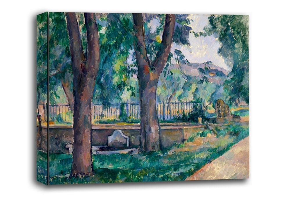 Image of The Pool at Jas de Bouffan, Paul Cézanne - obraz na płótnie Wymiar do wyboru: 100x70 cm