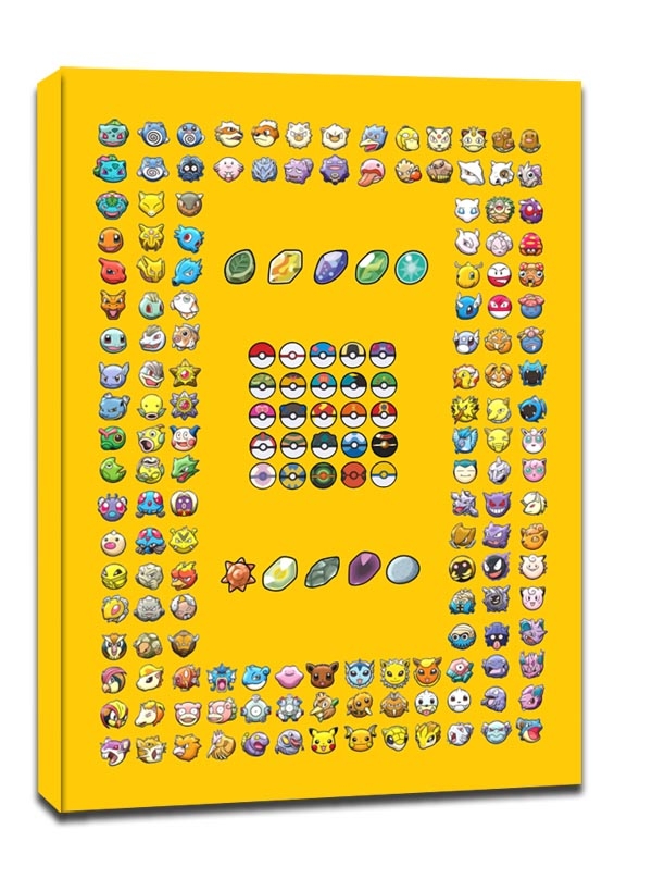 Image of Pokemon - The First Generation - obraz na płótnie Wymiar do wyboru: 20x30 cm