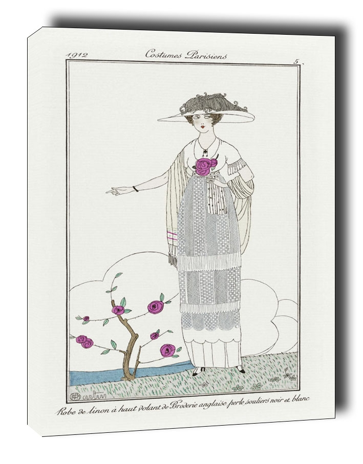 Image of Robe en linon, Charles Martin - obraz na płótnie Wymiar do wyboru: 30x40 cm