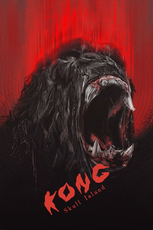 Image of Kong Wyspa Czaszki - plakat premium Wymiar do wyboru: 30x40 cm