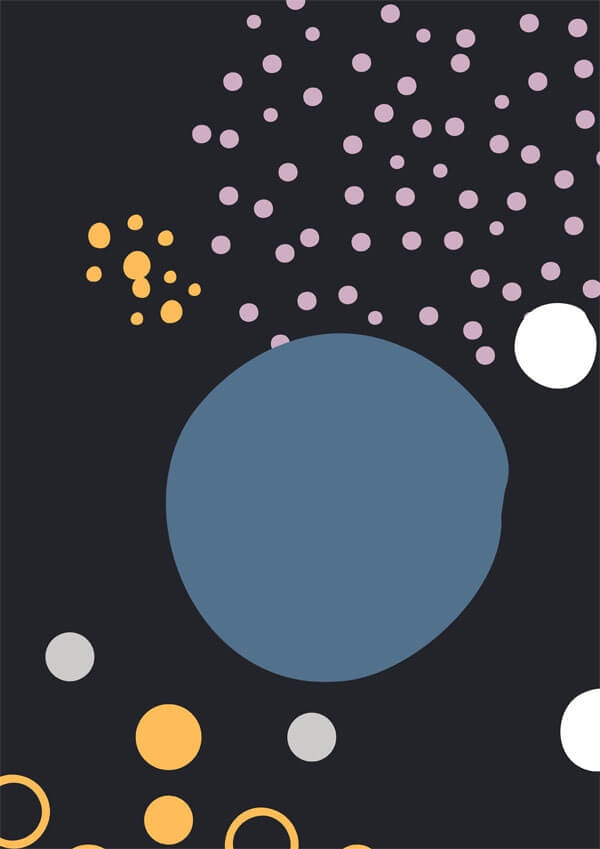 Image of Kosmos II - plakat Wymiar do wyboru: 30x40 cm