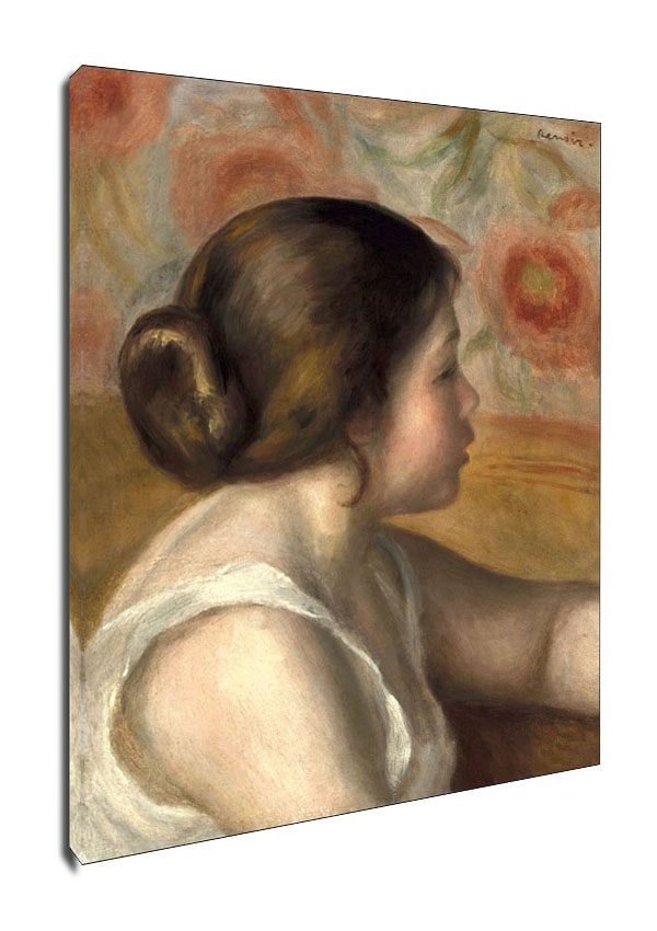 Image of Head of a Young Girl, Auguste Renoir - obraz na płótnie Wymiar do wyboru: 60x90 cm