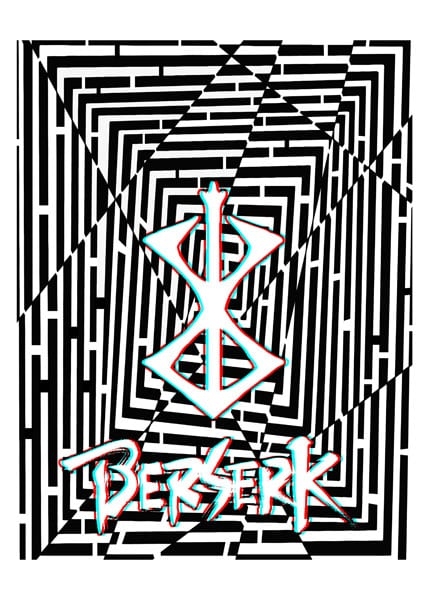 Image of Maze Gaze Berserk - plakat 3D Wymiar do wyboru: 29,7x42 cm