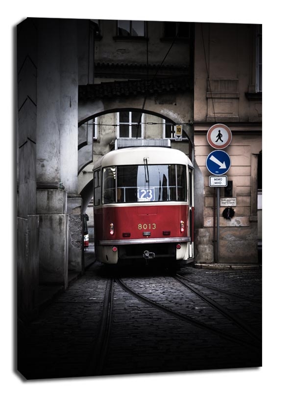 Image of Praga, Tramwaj I - obraz na płótnie Wymiar do wyboru: 30x40 cm