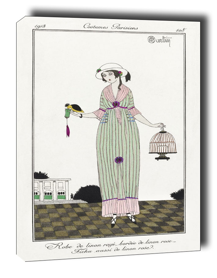 Image of Robe de linon, Charles Martin - obraz na płótnie Wymiar do wyboru: 20x30 cm