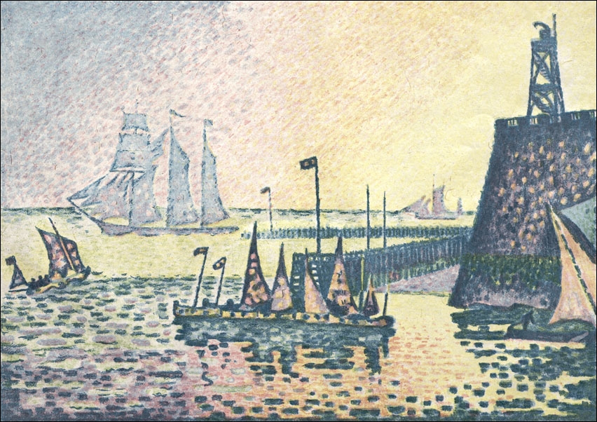 Image of Evening, The Jetty at Vlissingen, Paul Signac - plakat Wymiar do wyboru: 70x50 cm