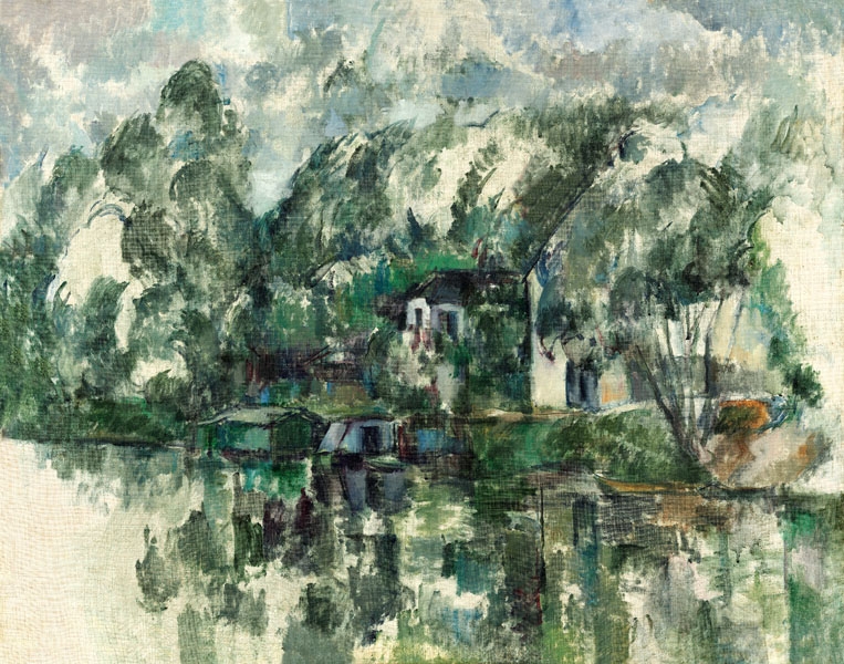 Image of At the Water's Edge, Paul Cézanne - plakat Wymiar do wyboru: 80x60 cm
