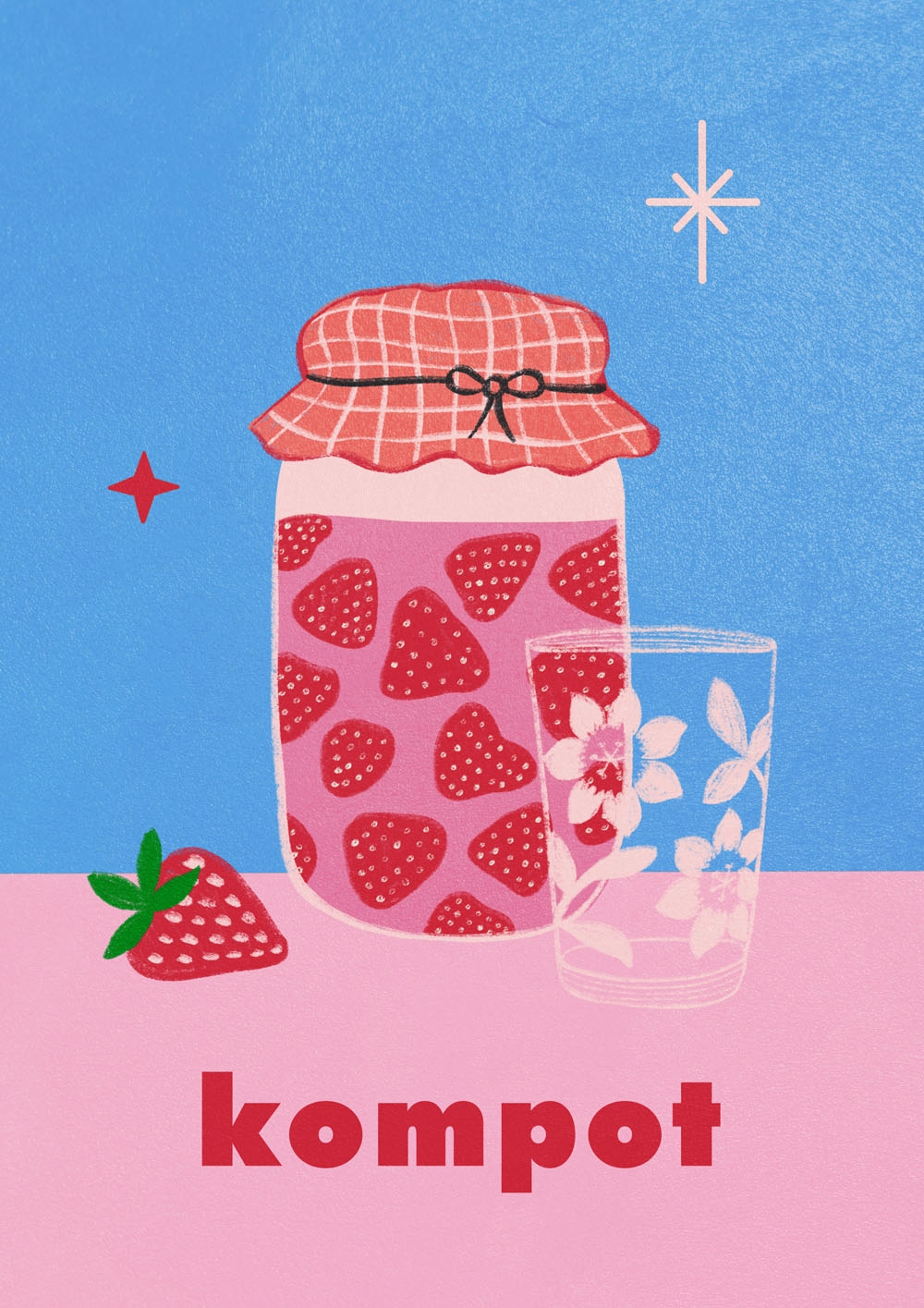 Image of Kompot - plakat Wymiar do wyboru: 20x30 cm