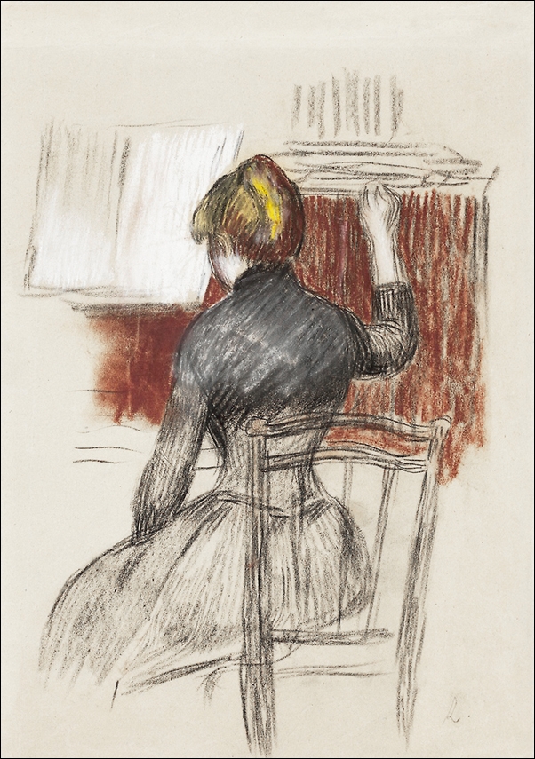Image of Woman at a Piano, Auguste Renoir - plakat Wymiar do wyboru: 61x91,5 cm