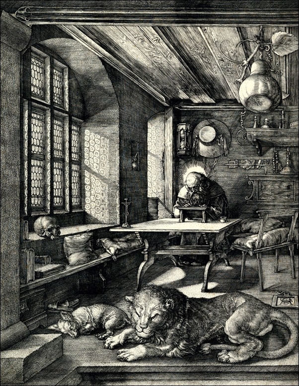 Image of Saint Jerome in His Study, Albrecht Durer - plakat Wymiar do wyboru: 21x29,7 cm