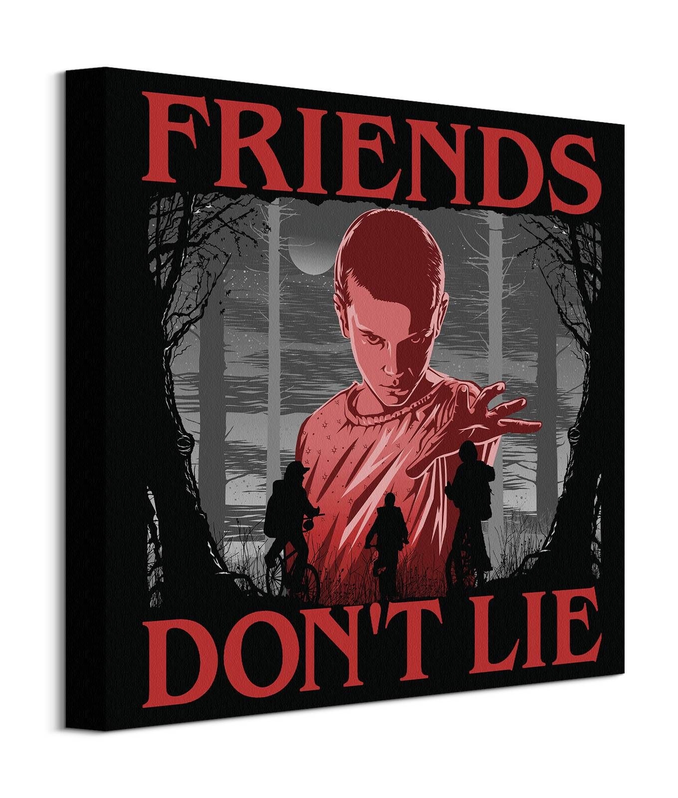 Image of Stranger Things Friends Don't Lie - obraz na płótnie