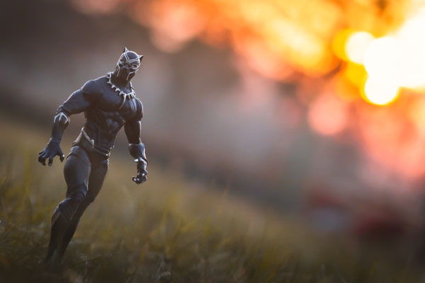Image of Marvel Czarna Pantera Black Panther Ver2 - plakat Wymiar do wyboru: 100x70 cm