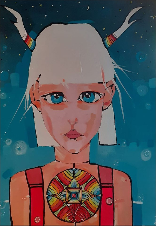Image of Dziecko ksieżyca - plakat premium Wymiar do wyboru: 50x70 cm
