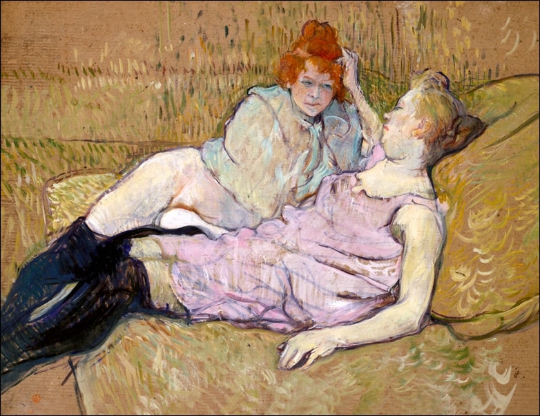 Image of The Sofa, Henri de Toulouse-Lautrec - plakat Wymiar do wyboru: 40x30 cm