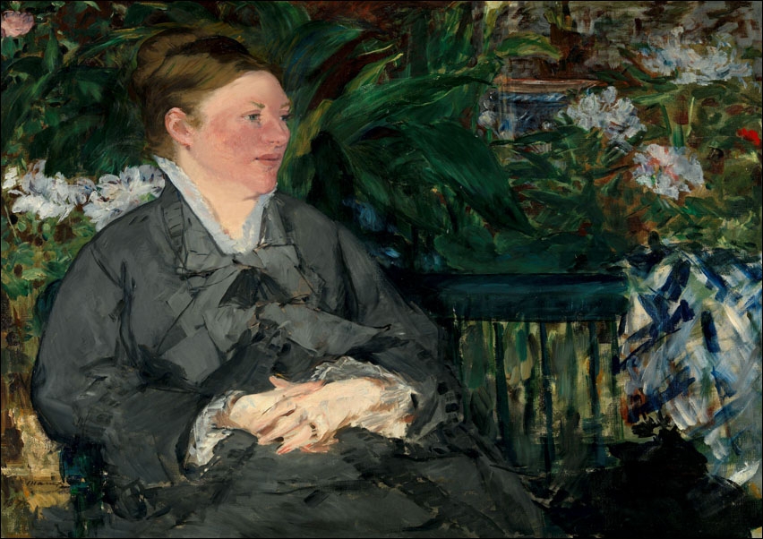 Image of Madame Manet in the Conservatory, Edouard Manet - plakat Wymiar do wyboru: 91,5x61 cm