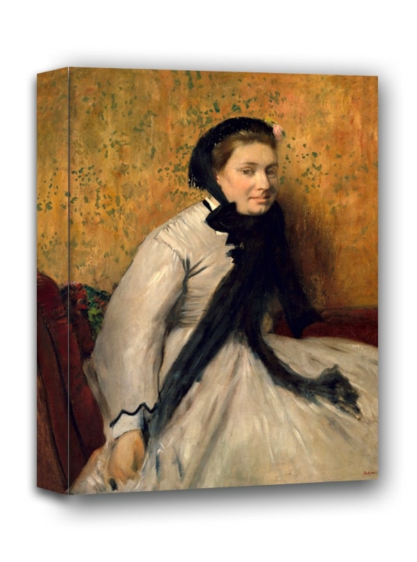 Image of Portrait of a Woman in Gray, Edgar Degas - obraz na płótnie Wymiar do wyboru: 20x30 cm