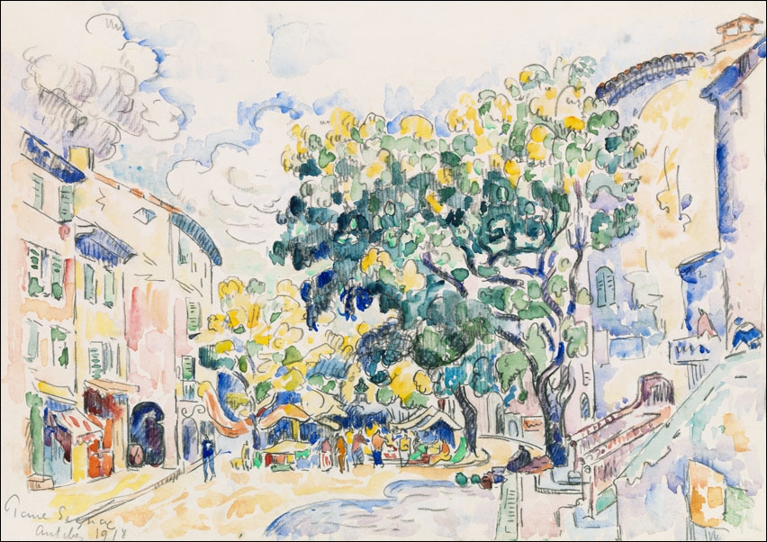 Image of Antibes, Paul Signac - plakat Wymiar do wyboru: 30x20 cm