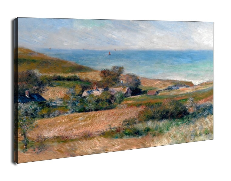 Image of View of the Seacoast near Wargemont in Normandy, Auguste Renoir - obraz na płótnie Wymiar do wyboru: 40x30 cm