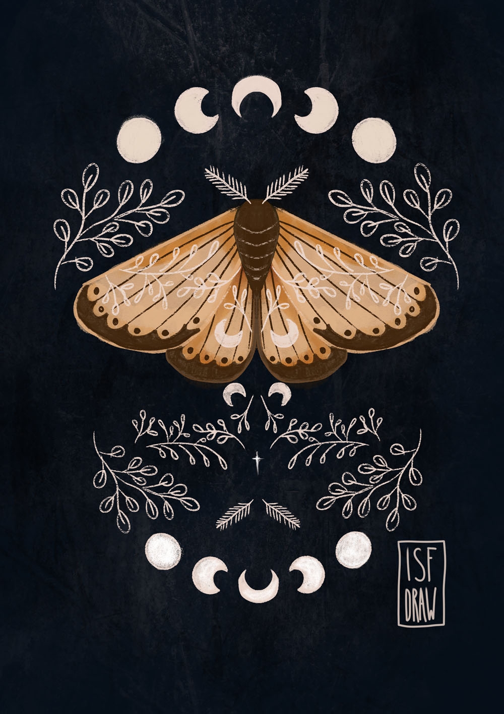 Image of Mistyka Nocy - plakat Wymiar do wyboru: 61x91,5 cm