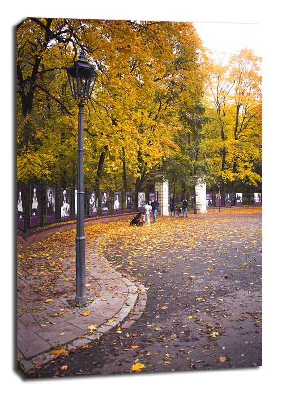 Image of Warszawa Jesień w Łazienkach III - obraz na płótnie Wymiar do wyboru: 70x100 cm