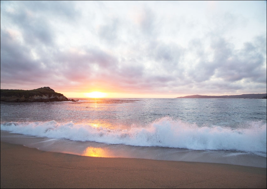 Image of Pacific Coast Sunset at Monterey, California., Carol Highsmith - plakat Wymiar do wyboru: 29,7x21 cm