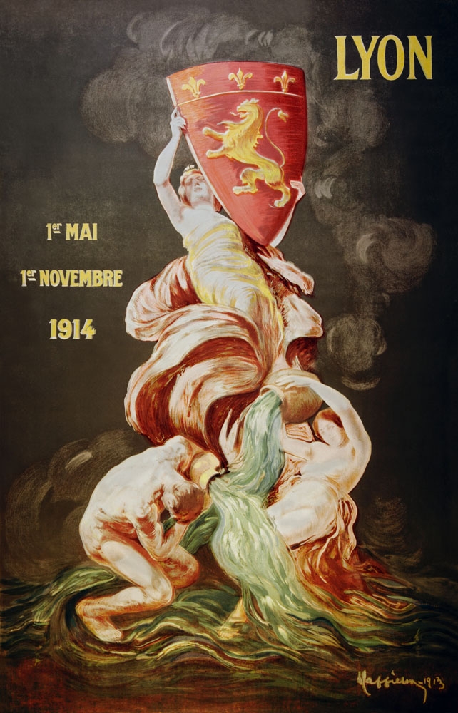 Image of Leonetto Cappiello Lyon international exhibition (1914) - plakat Wymiar do wyboru: 30x40 cm