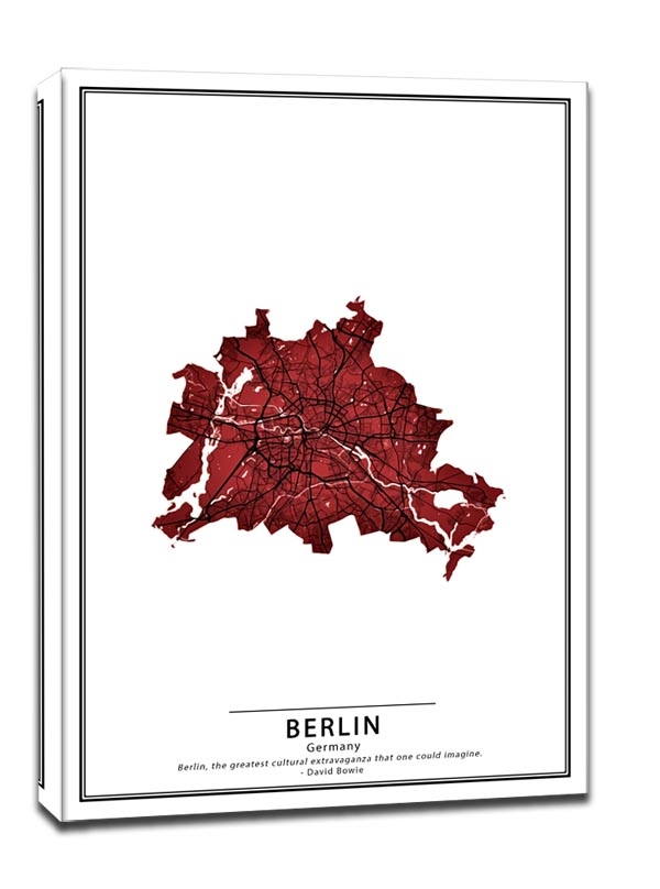 Image of Crimson Cities, Berlin - obraz na płótnie Wymiar do wyboru: 20x30 cm