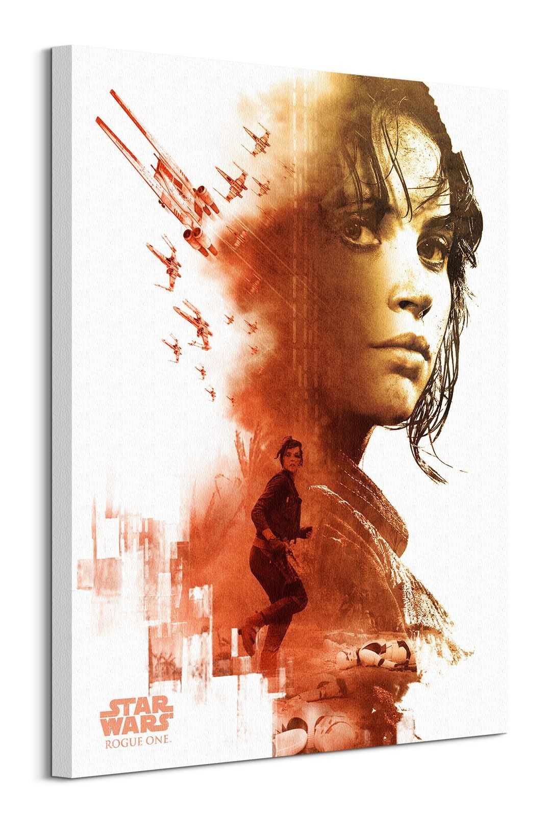 Image of Gwiezdne Wojny Łotr 1 Jyn Red - obraz na płótnie