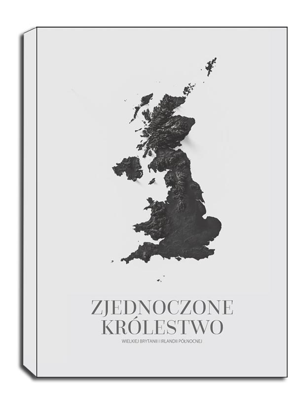 Image of UK, mapa grafitowa - obraz na płótnie Wymiar do wyboru: 50x70 cm