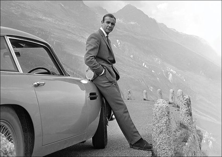 Image of James Bond Aston Martin Sean Connery - plakat