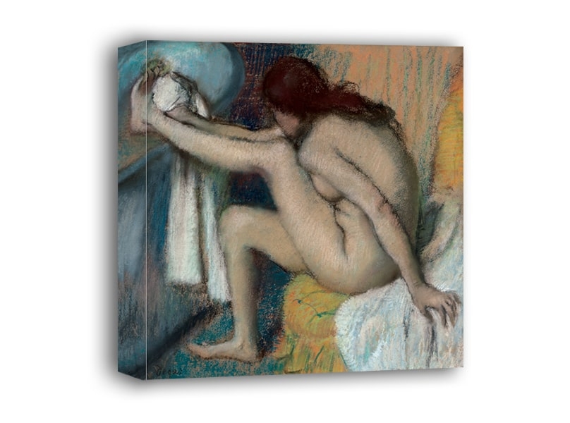 Image of Woman Drying Her Foot, Edgar Degas - obraz na płótnie Wymiar do wyboru: 30x30 cm