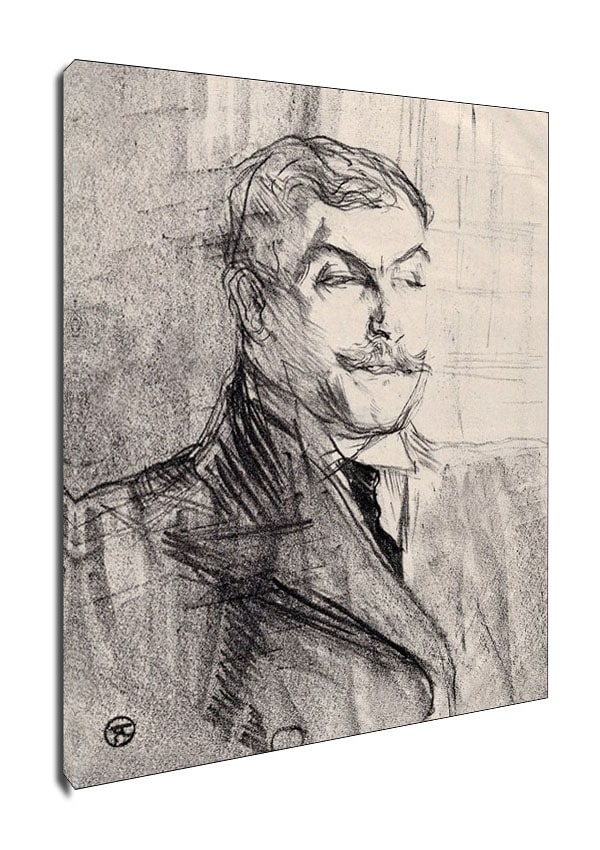 Image of Lucien Guitry, Henri de Toulouse-Lautrec - obraz na płótnie Wymiar do wyboru: 60x80 cm
