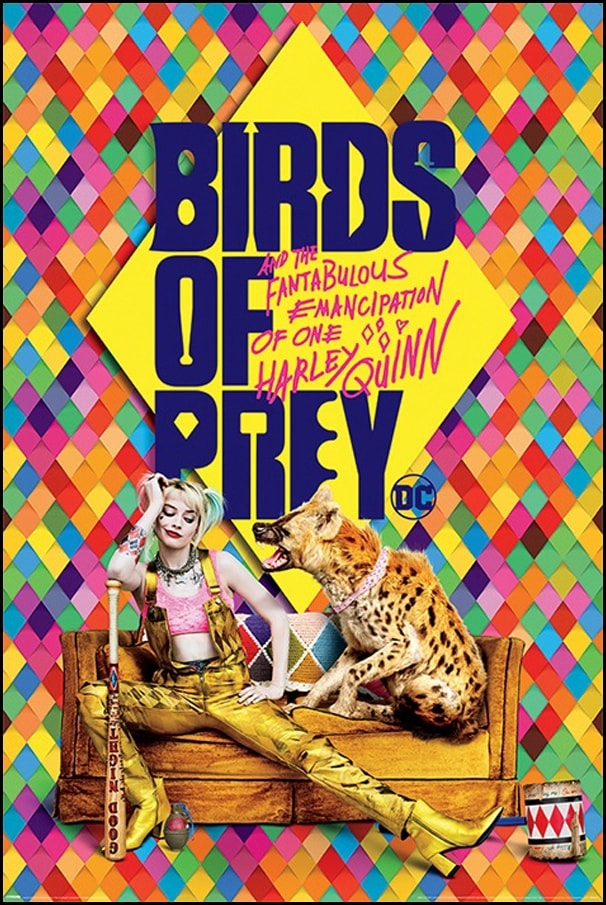 Image of Birds of Prey Ptaki Nocy hiena Harley Quinn - plakat