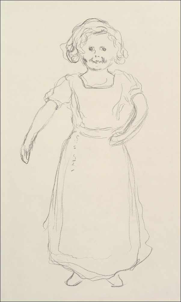 Image of Pernille Kirkeby ll, Little Norwegian Girl Running (1908-1909), Edvard Munch - plakat Wymiar do wyboru: 29,7x42 cm