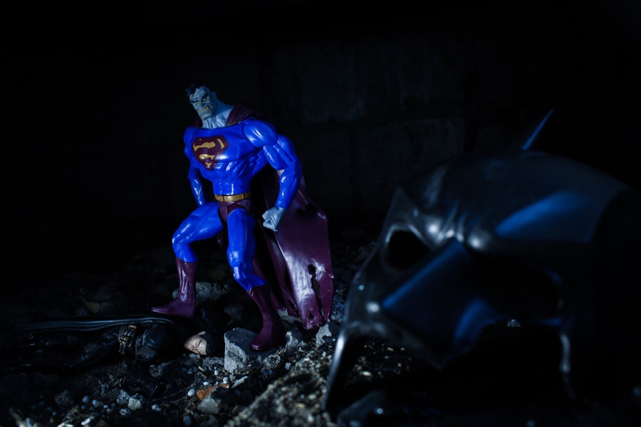 Image of Bizarro kontra Batman - plakat Wymiar do wyboru: 29,7x21 cm
