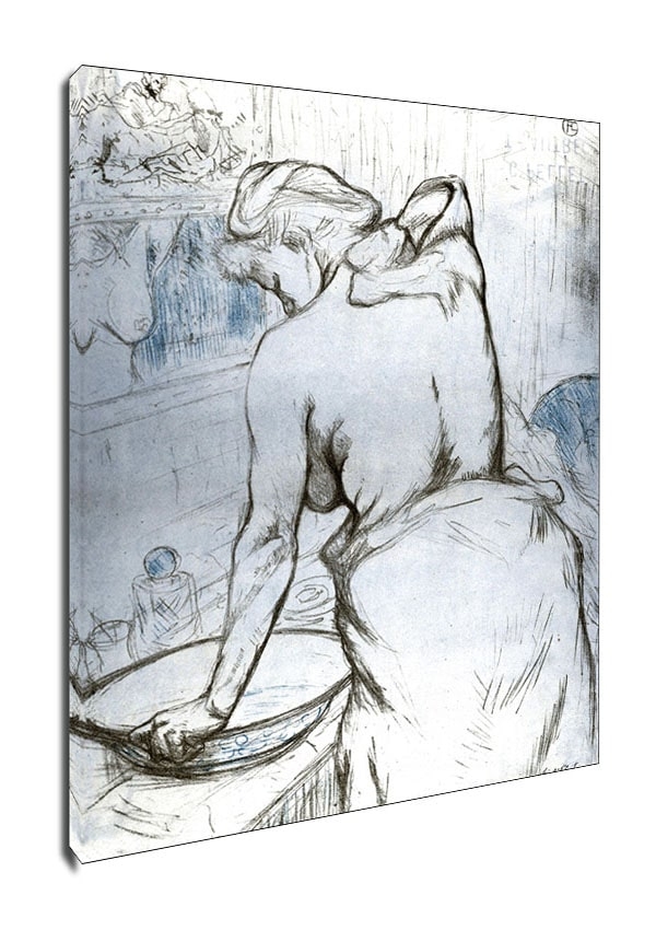 Image of Washing, Henri de Toulouse-Lautrec - obraz na płótnie Wymiar do wyboru: 30x40 cm