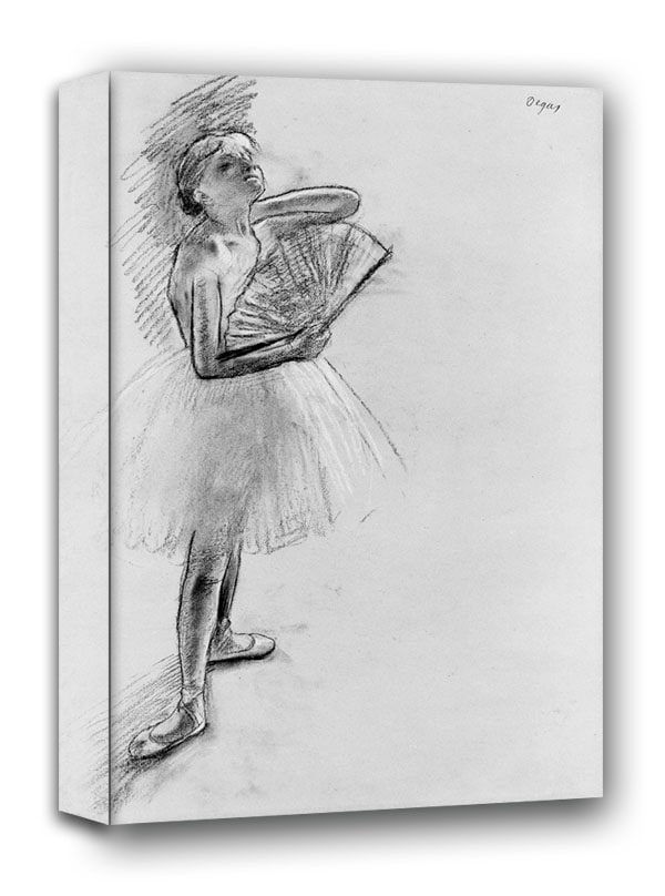 Image of Dancer with a Fan, Edgar Degas - obraz na płótnie Wymiar do wyboru: 90x120 cm